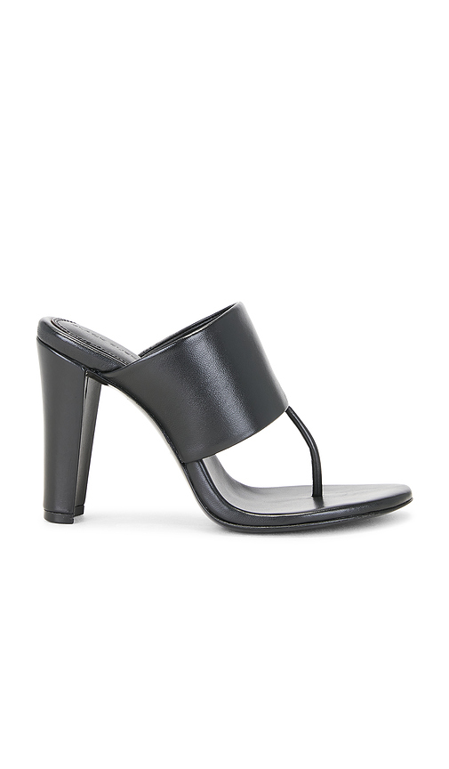 BLACK SUEDE STUDIO Dana 95 Mule in Black Leather. 37.5 also