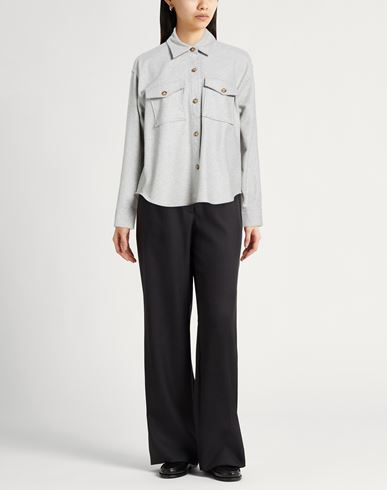 Woman Shirt Light grey Size 10 Virgin Wool, Polyamide