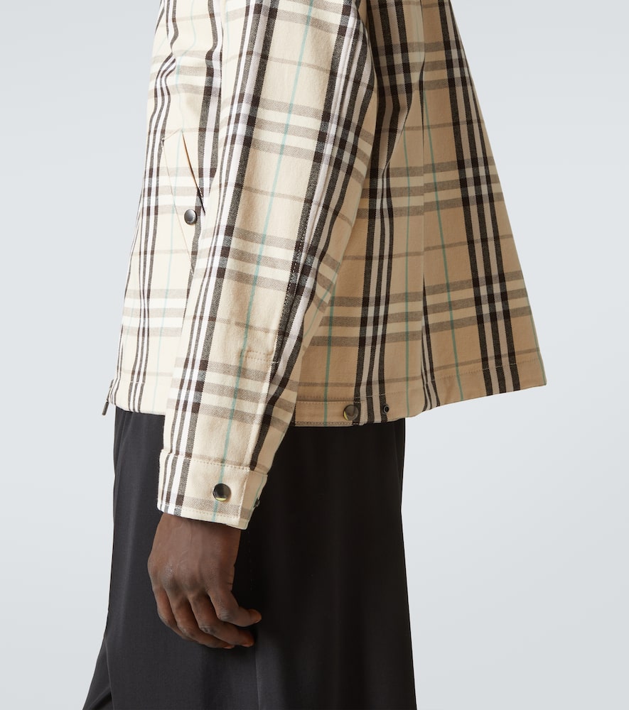 Check cotton jacket