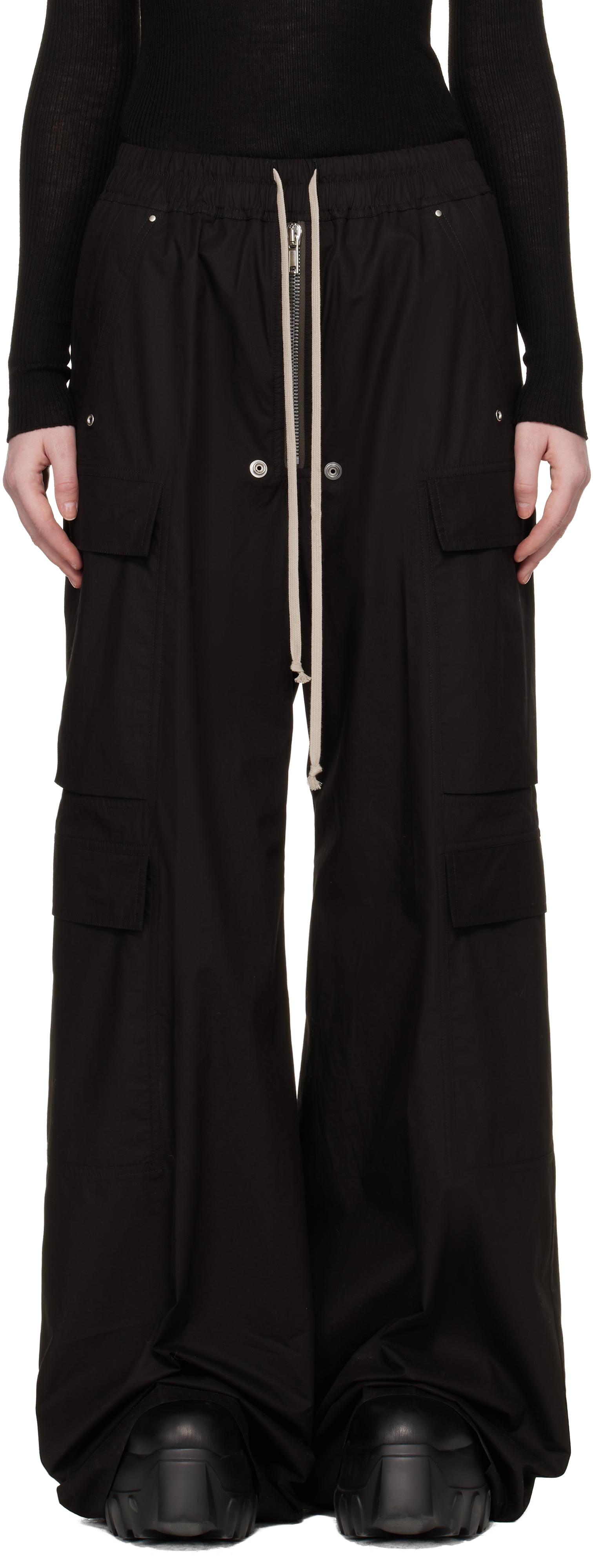 Black Temple Cargobelas Cargo Pants