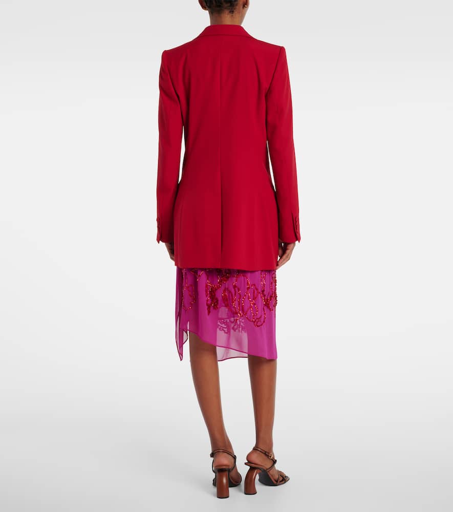 Double-breasted wool blazer