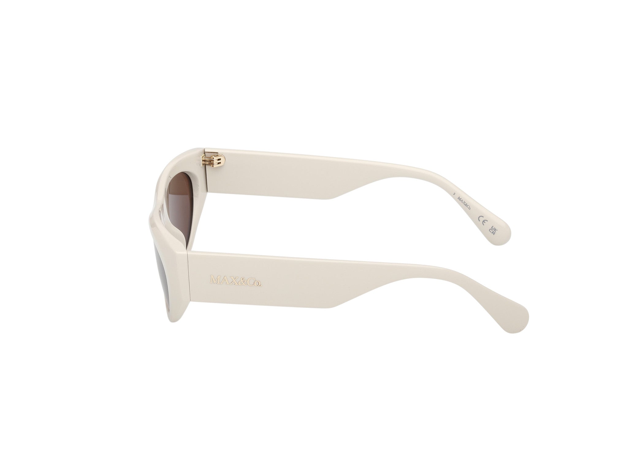 MAX&Co Mujer MAX&Co MO0147 25E Gafas de sol Inyectado Marfil Marrón Cat Eye Norma