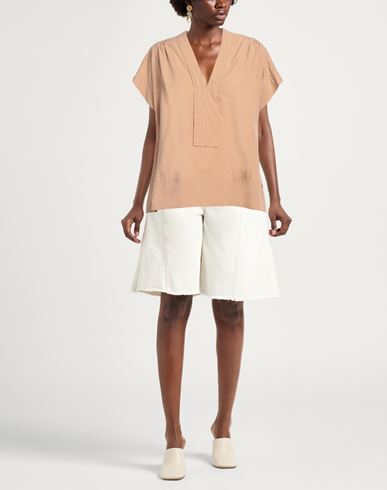 Woman Top Camel Size 4 Cotton