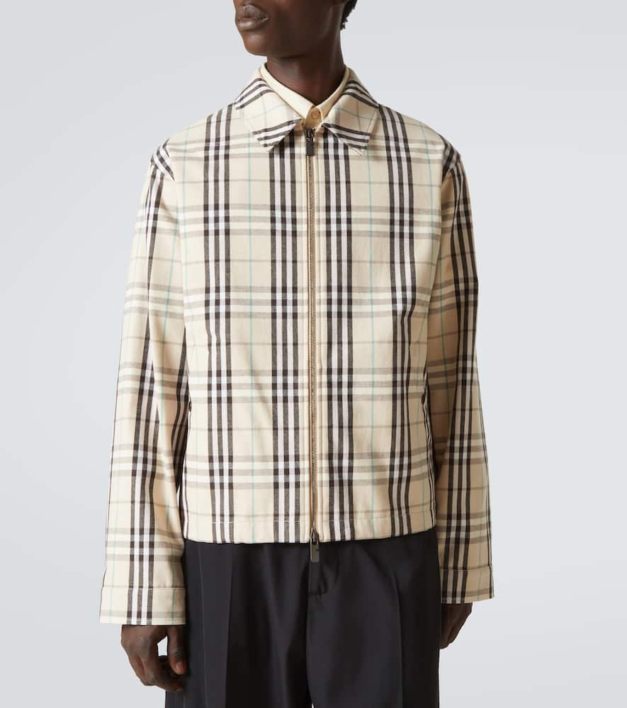 Check cotton jacket