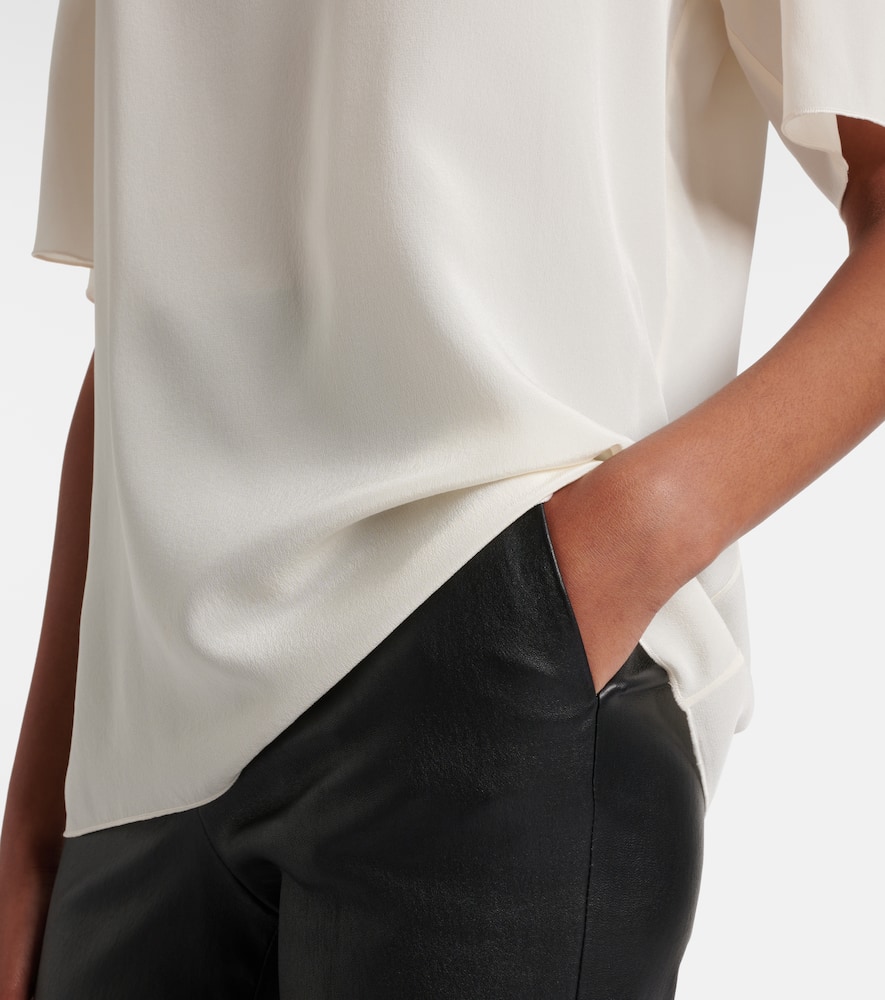 Rubin silk crêpe de soie T-shirt