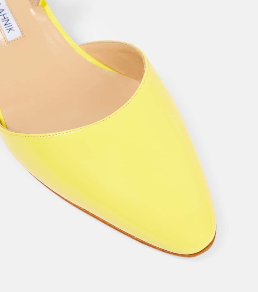 Aspro 30 patent leather slingback pumps