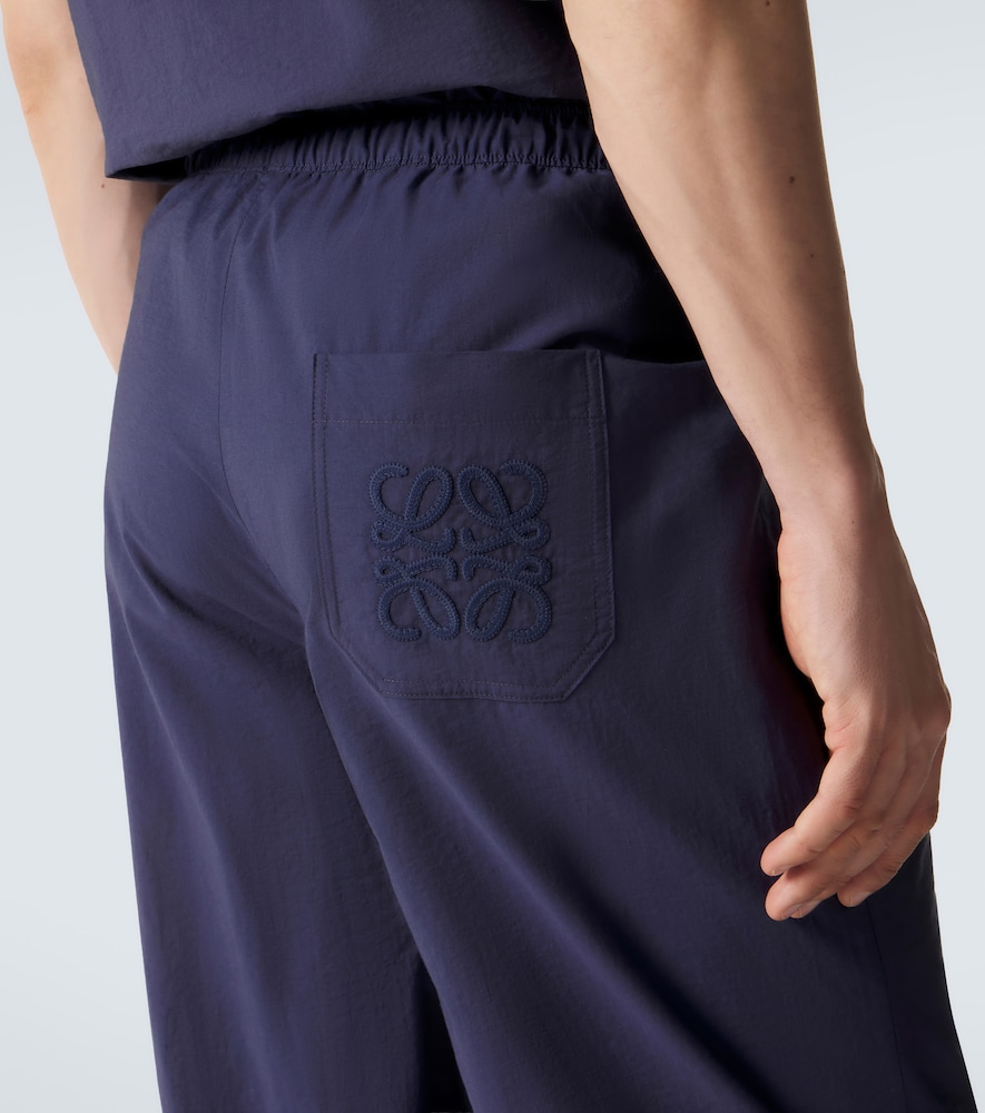 Paula's Ibiza cotton-blend wide-leg pants