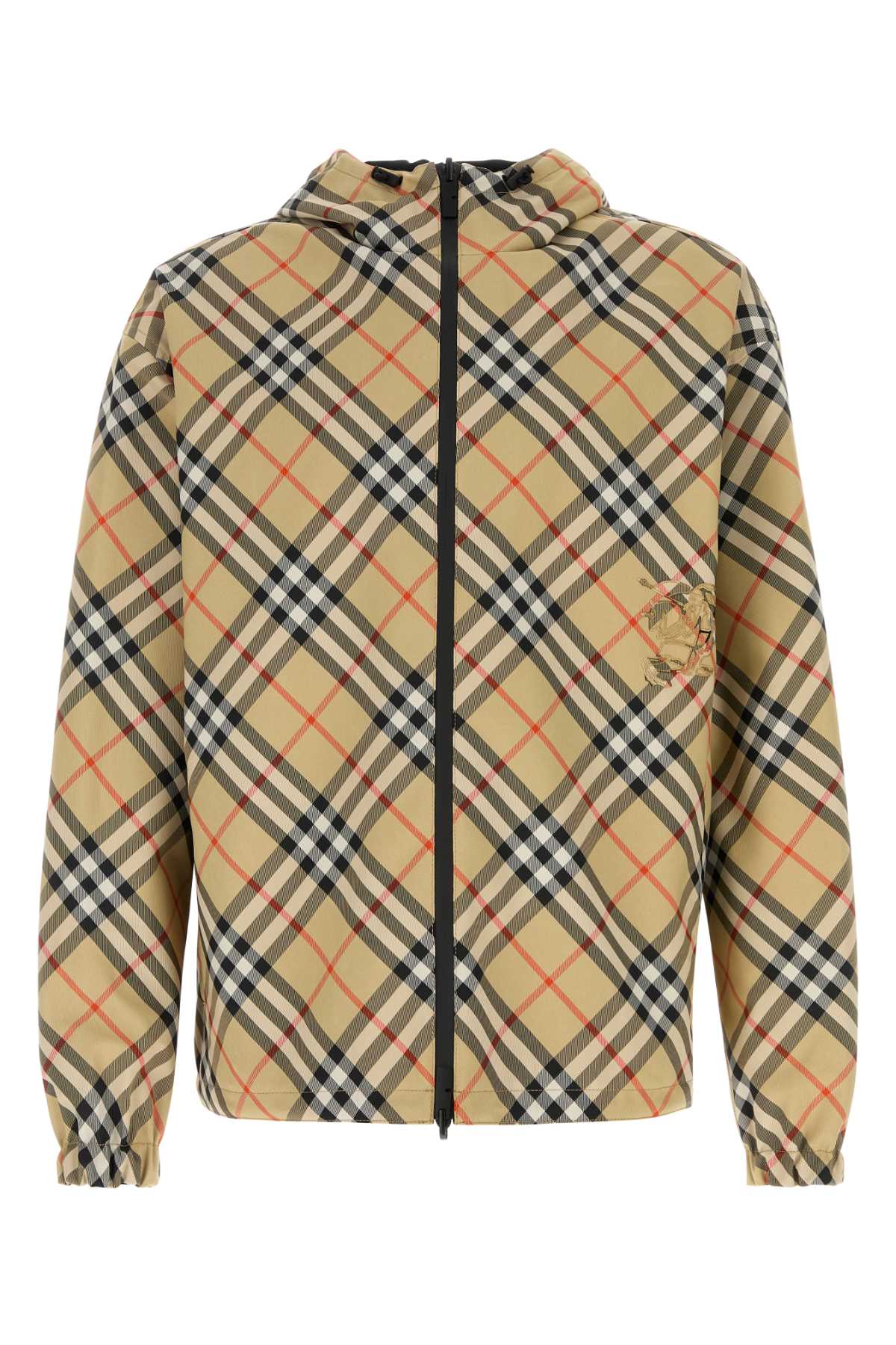 Reversible Check Jacket — Beige