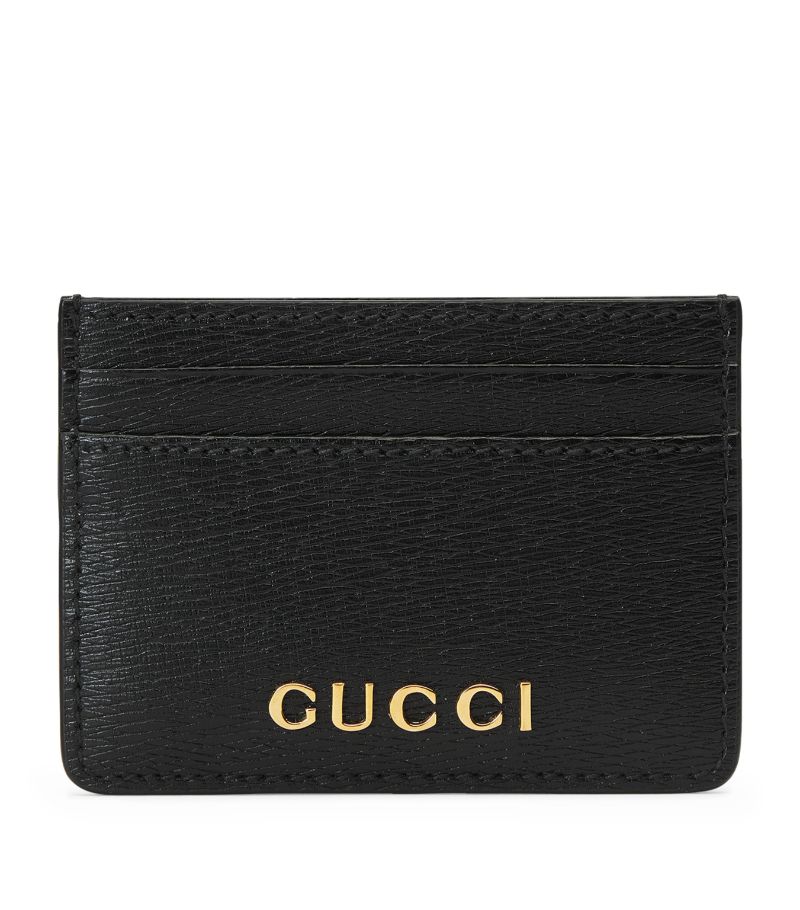 Leather Letter Script Card Holder