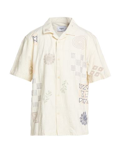 Man Shirt Off white Size S Organic cotton, Linen