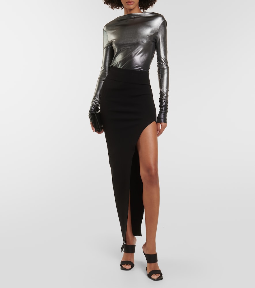 Low-rise maxi skirt