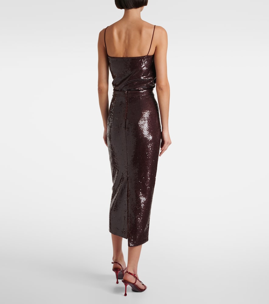 Sequined midi skirt