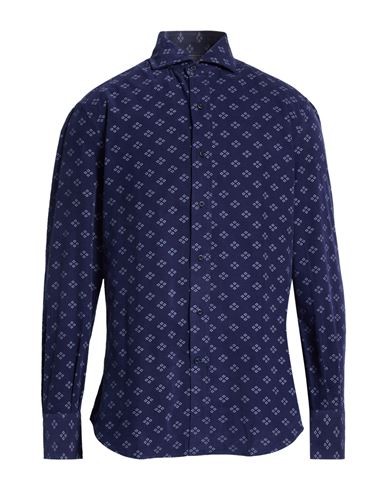 Man Shirt Midnight blue Size M Cotton