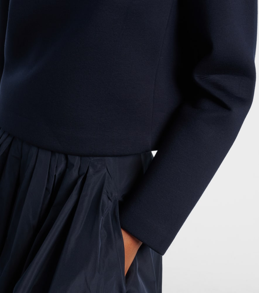 Embellished jersey sweatshirt