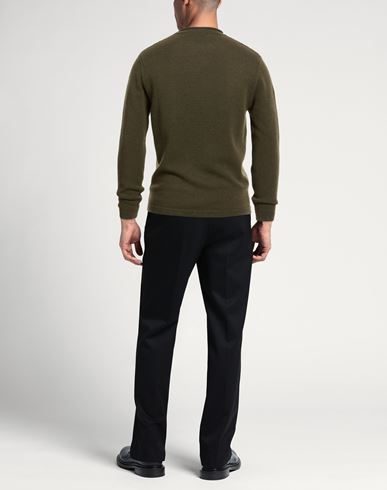 Man Sweater Military green Size M Merino Wool