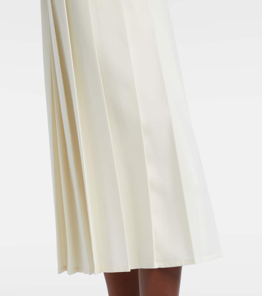 Pleated midi skirt