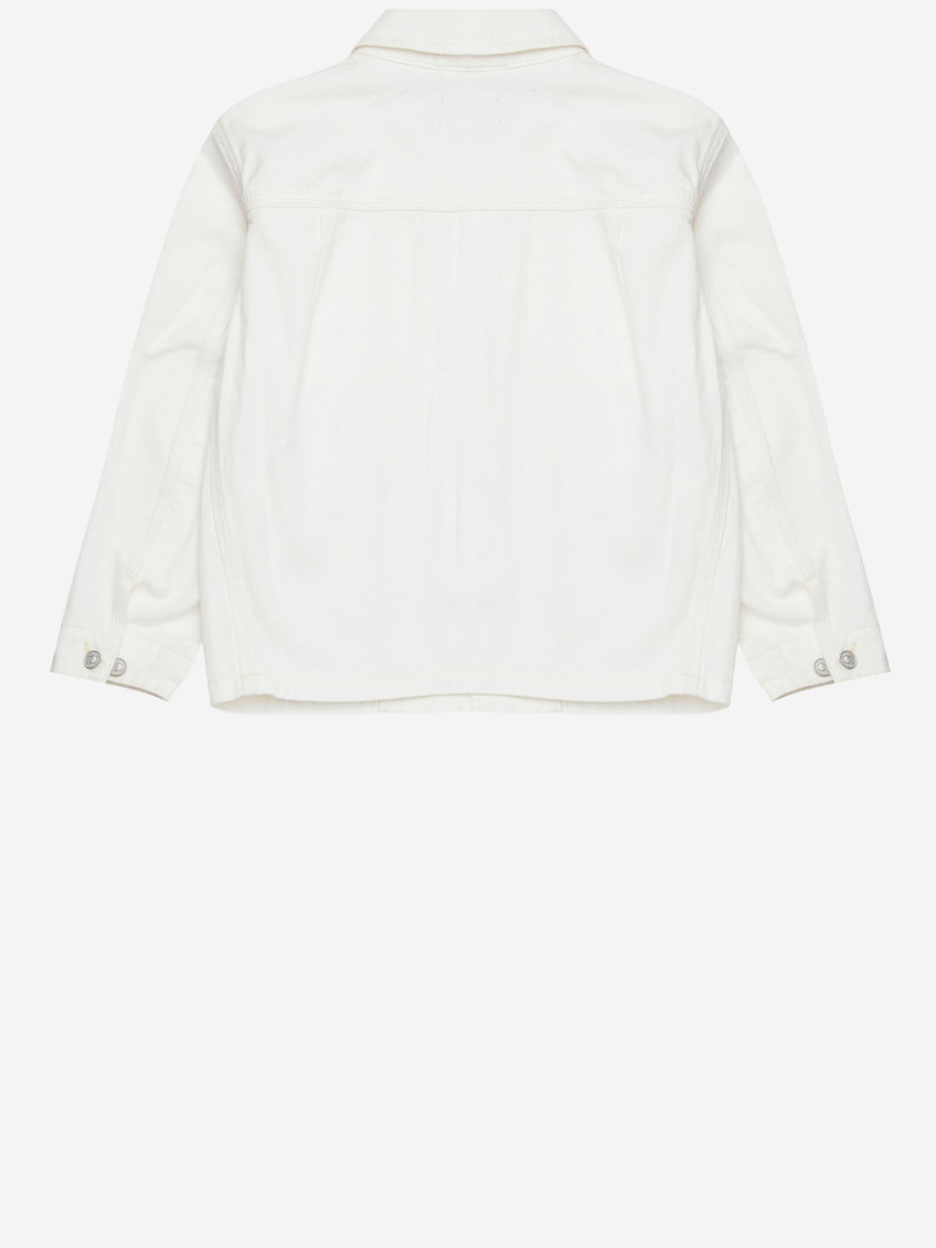 Boys White Logo Jacket