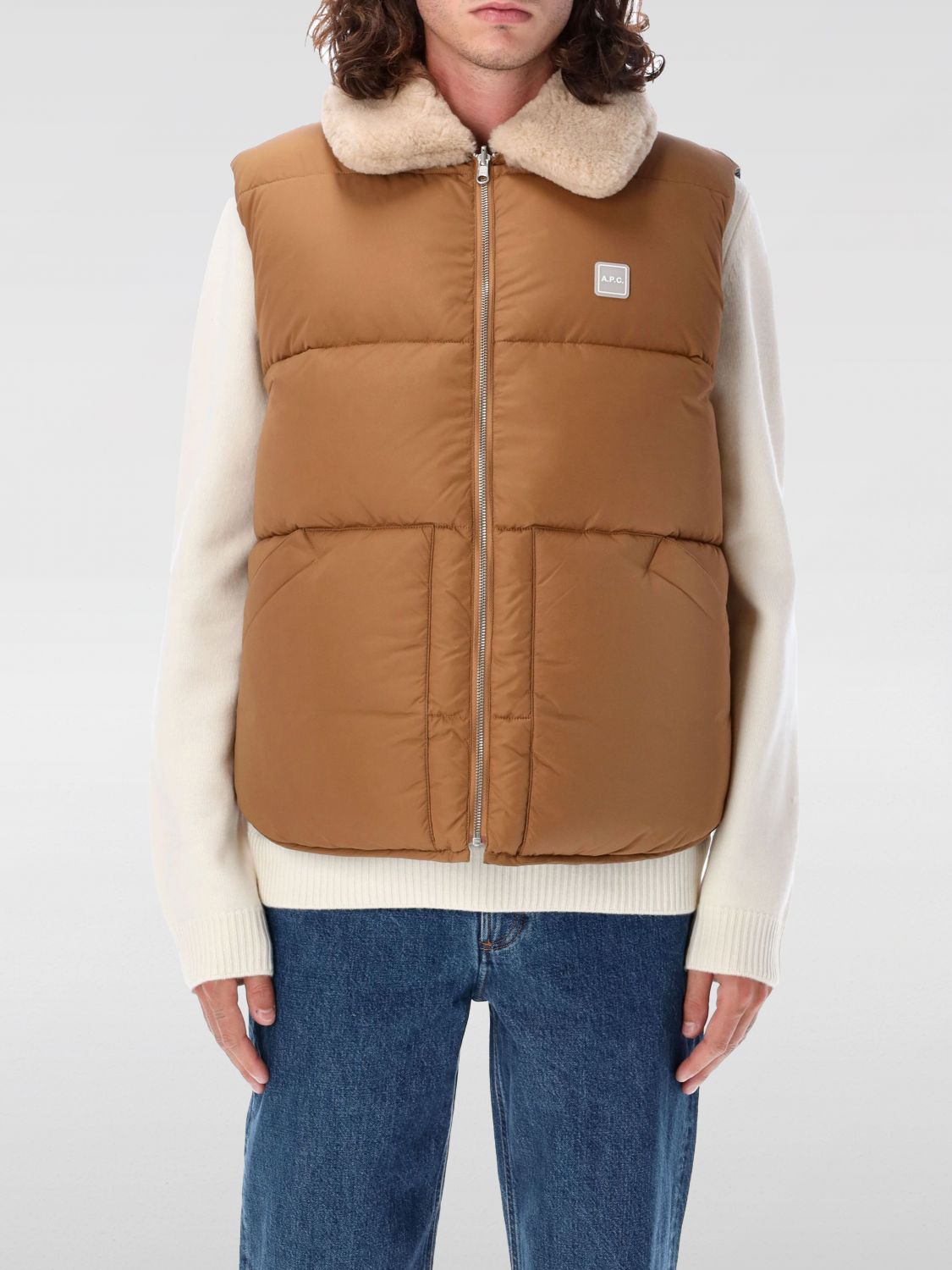 Doudoune Teddy gilet - Brown
