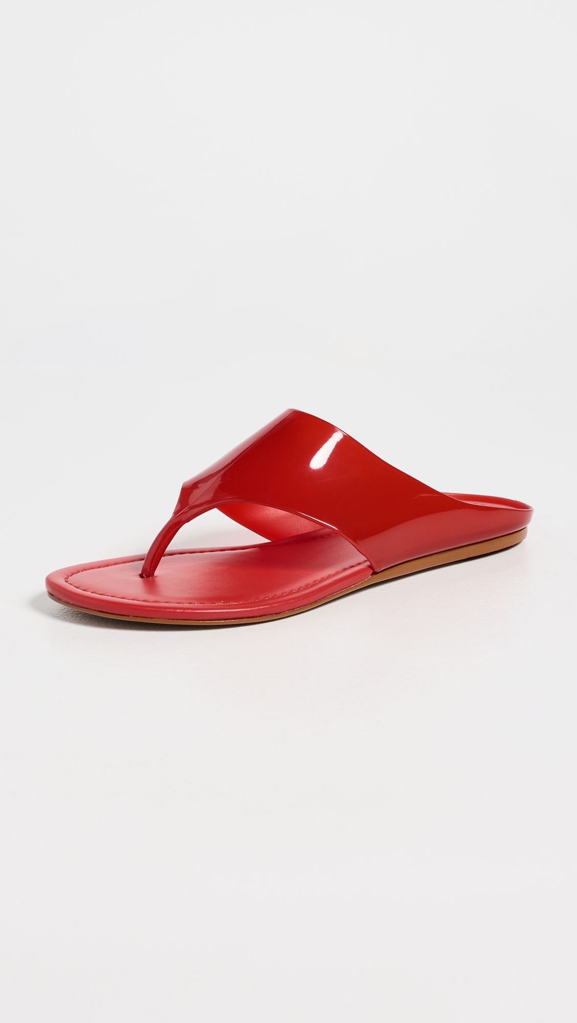 Jelly Thong Flat Sandals Scarlet