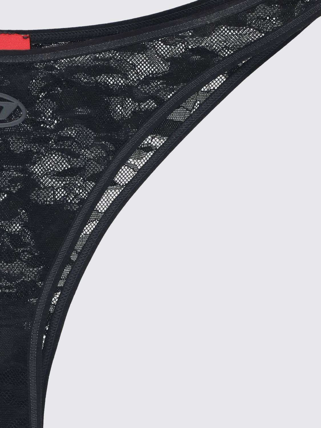 Diesel Punchy-Utlt lace-detail thong - Black