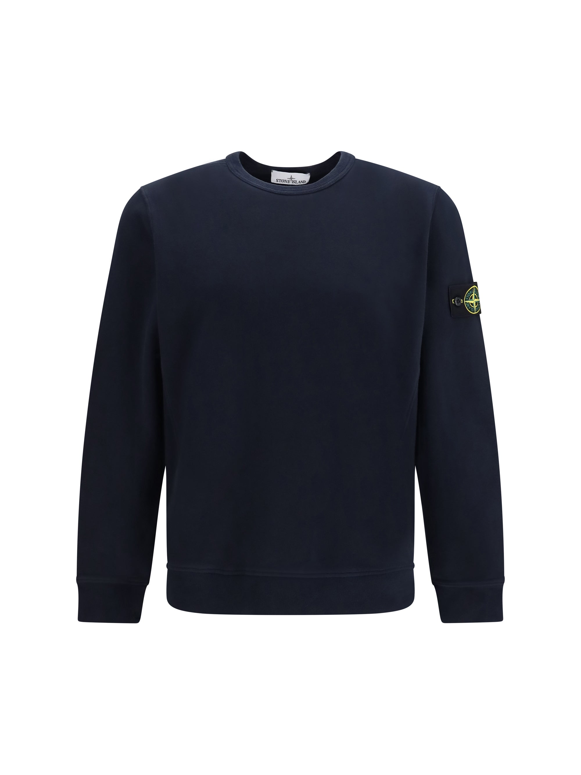Crewneck Cotton Sweatshirt — Navy