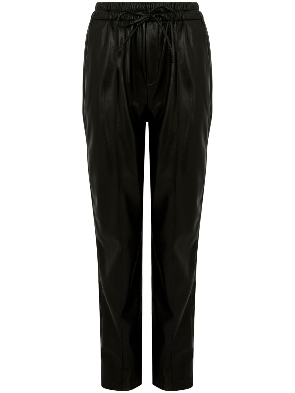Faux-leather pants - Black