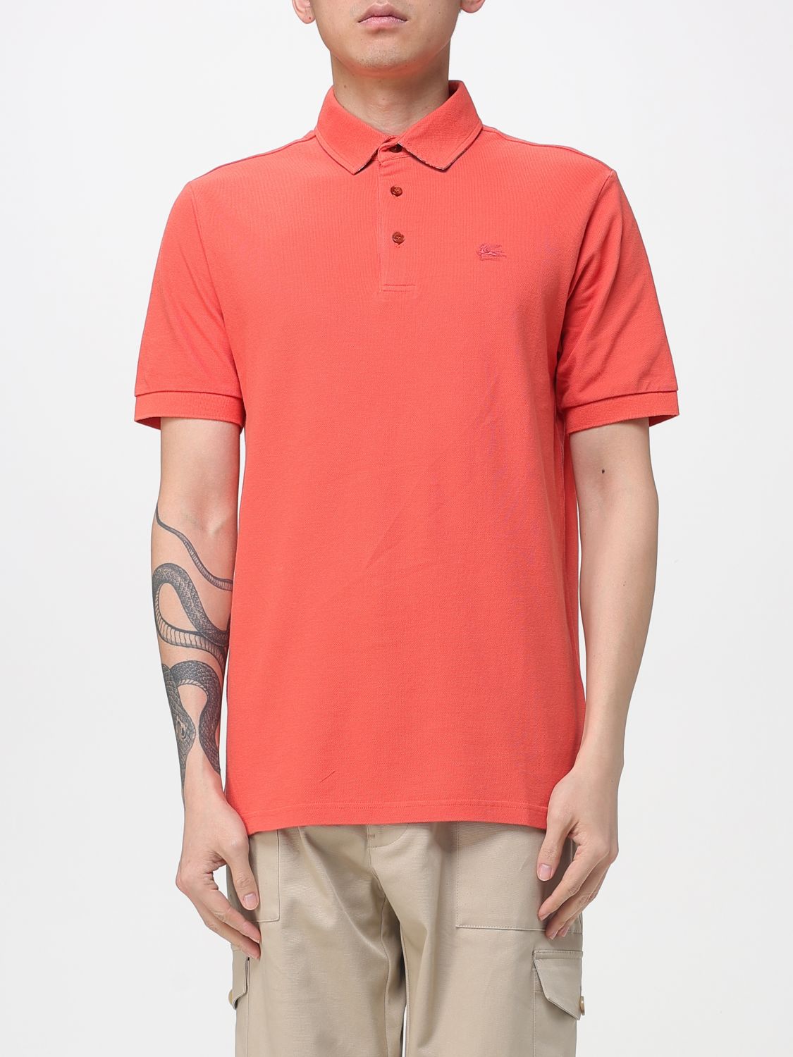 Polo Shirt Men color Red