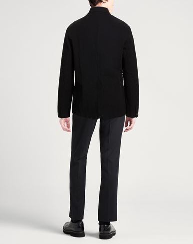 Man Blazer Midnight blue Size 40 Cotton, Linen, Elastane