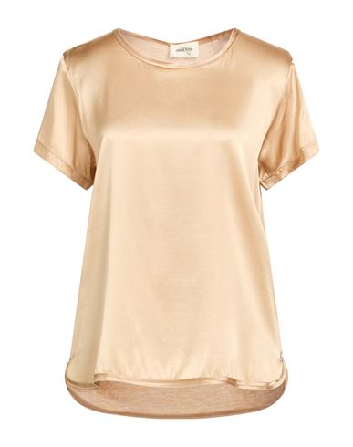 Woman Top Sand Size 10 Silk, Elastane