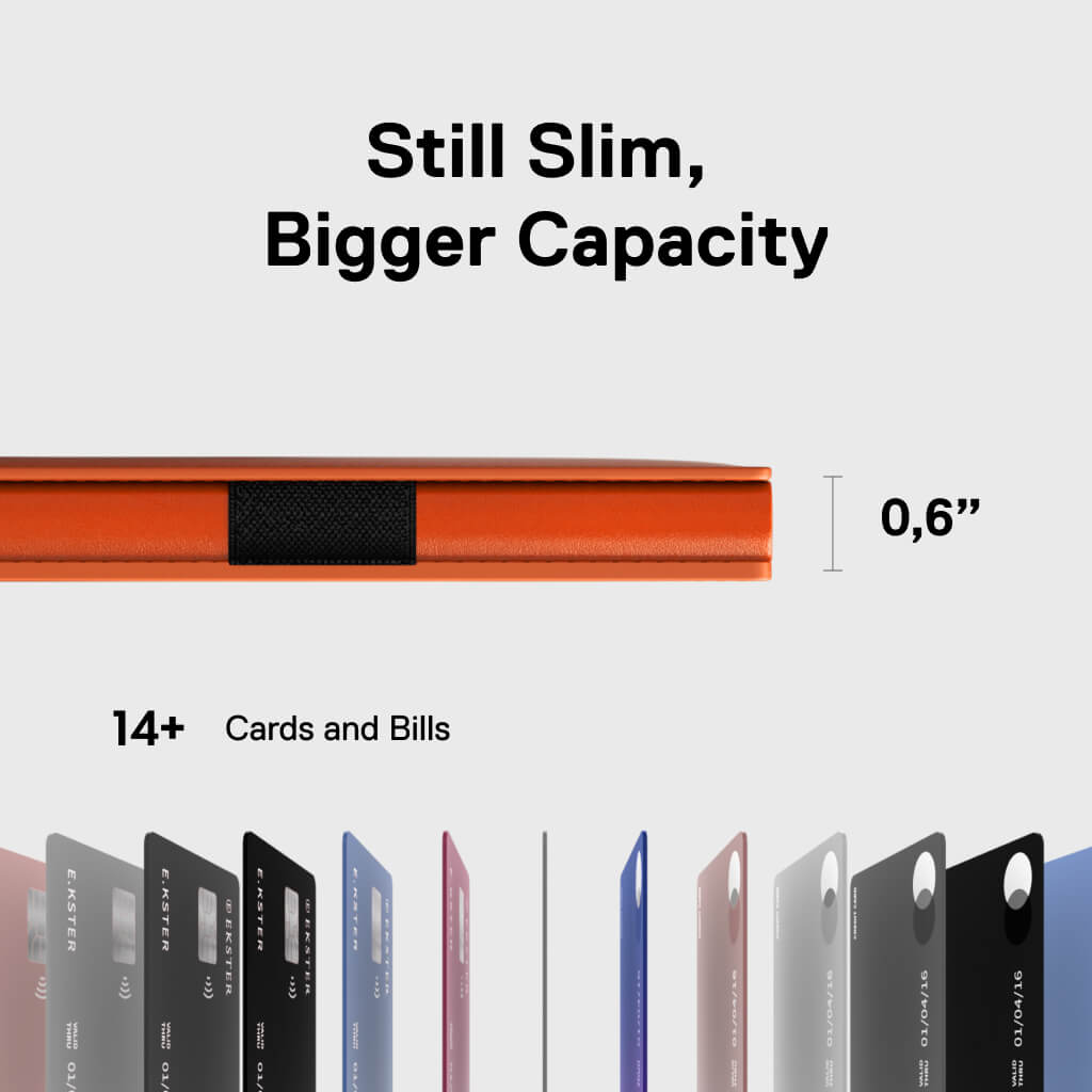 Men's Wallet - Smiley x Ekster Pro Premium Slim Men's Wallet Trackable Wallet Leather Smart Wallet RFID Blocking