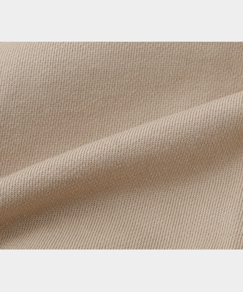 Heavy Cotton Blouson Sweat Jacket Beige
