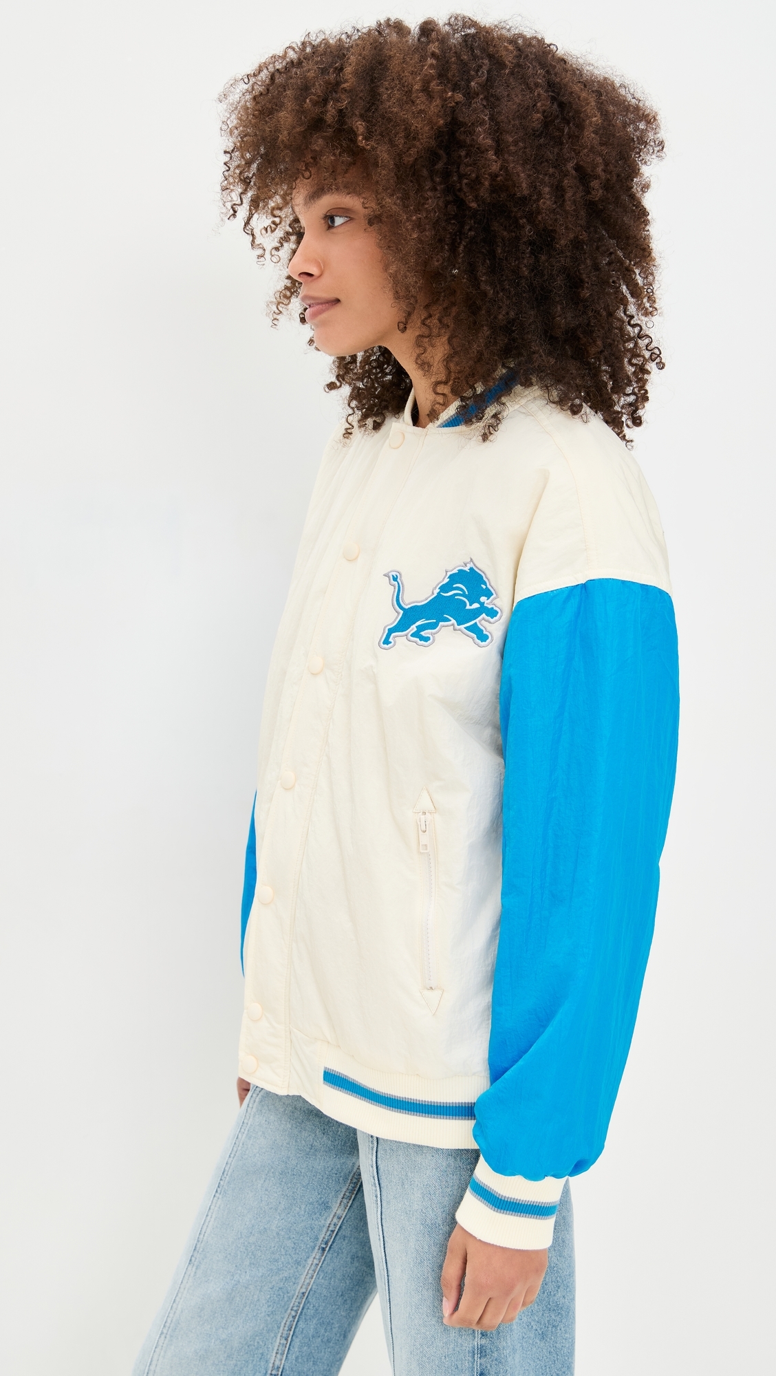 Lions Colorblock Bomber Jacket Lions Sugar Swizzle/Blue