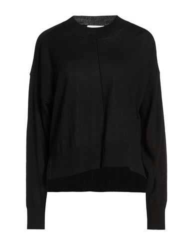 Collezione N_01 Woman Sweater Black Size L Merino Wool