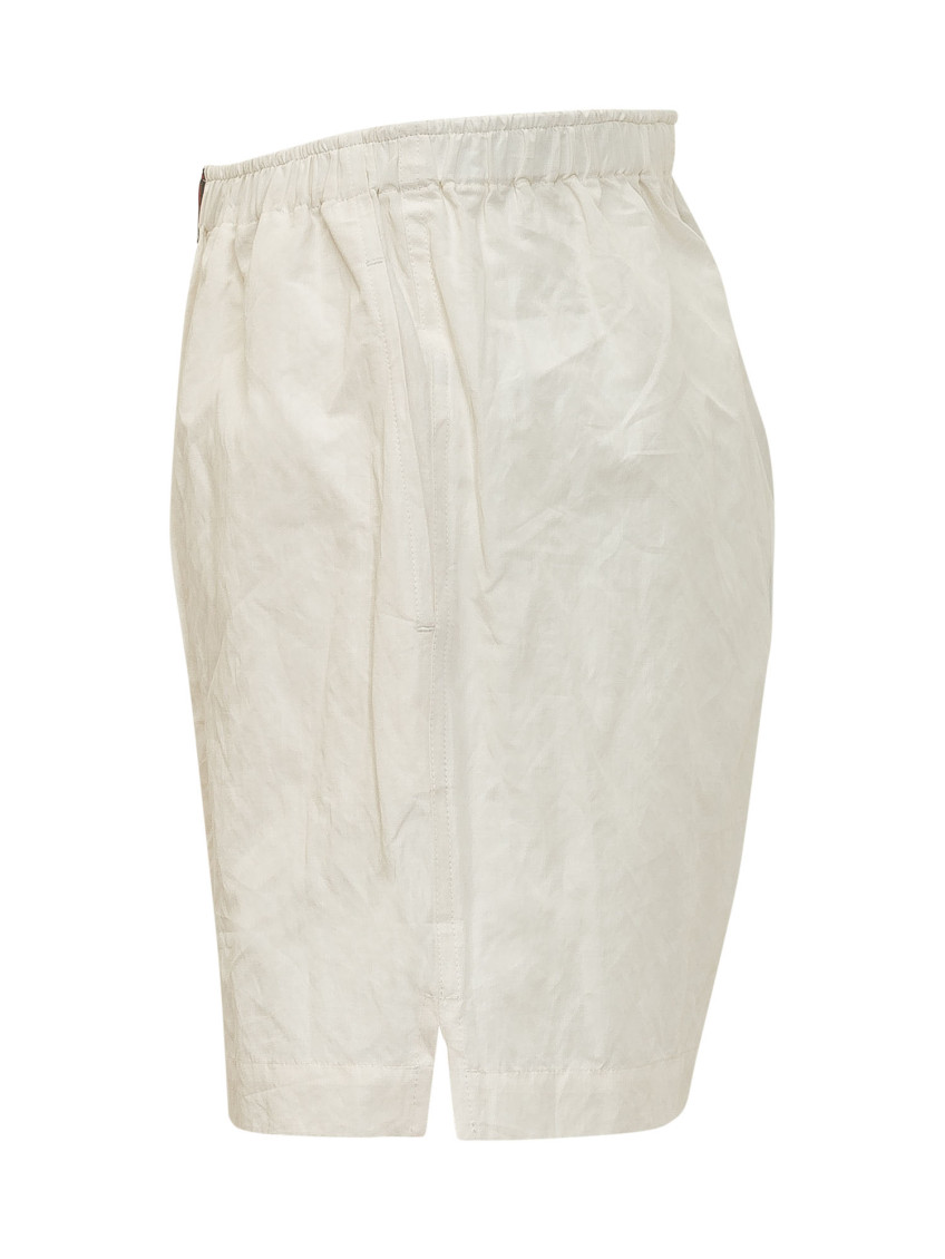 Willy Chavarria - cotton blend shorts button detail waistband