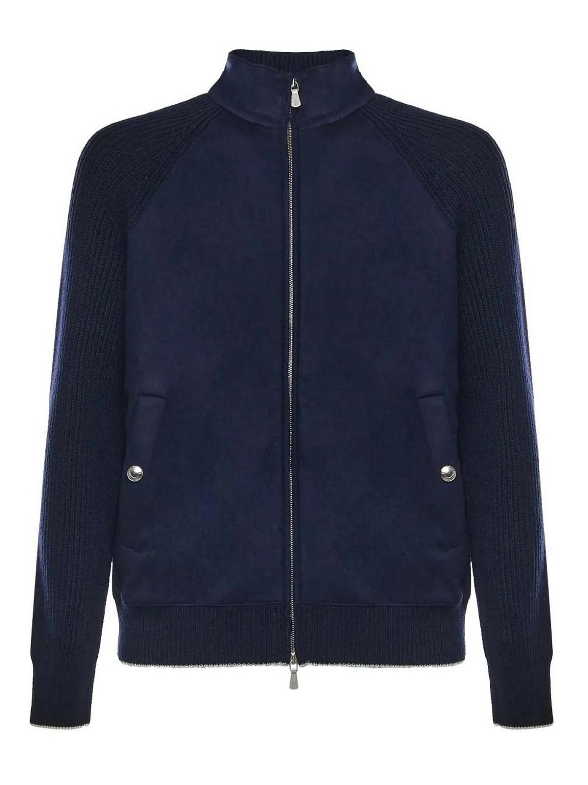 Full Zip Jacket Blue Light Gray