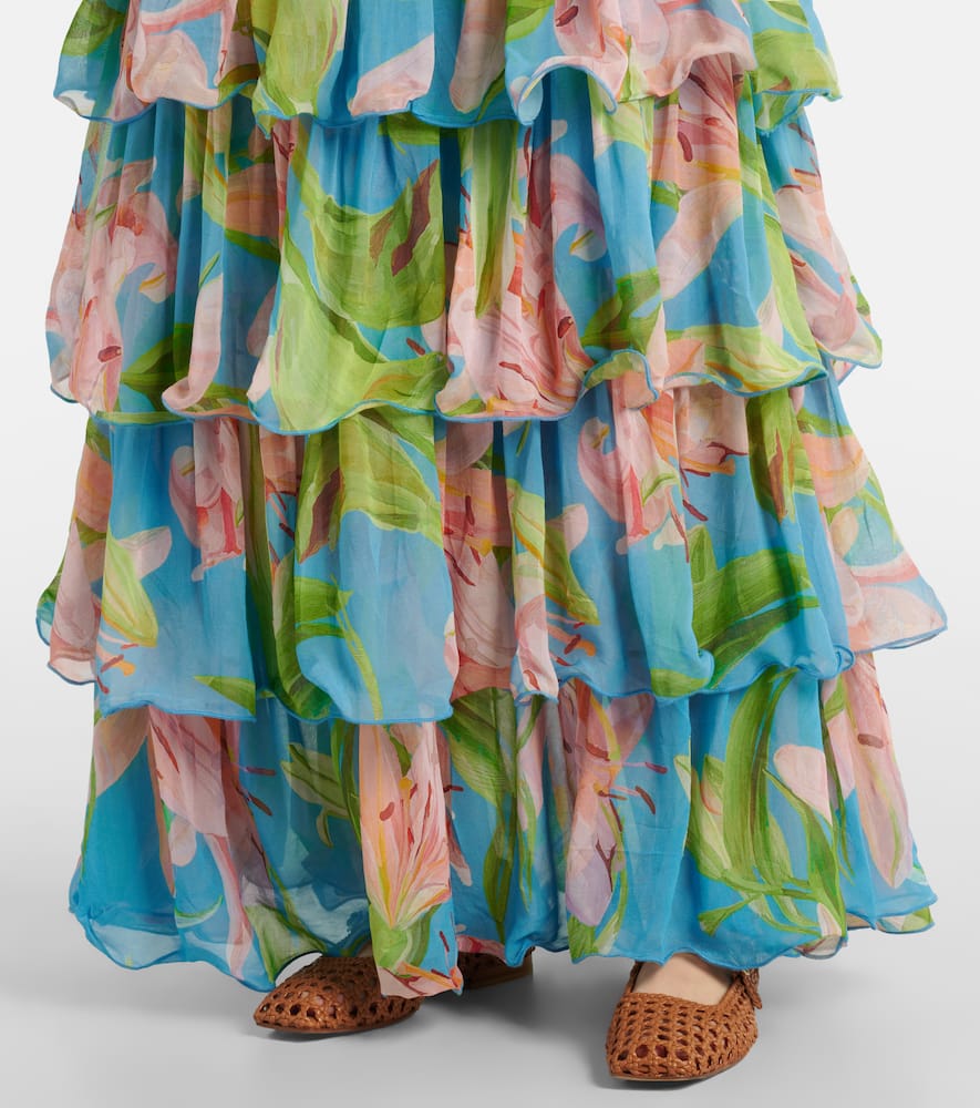 Floral maxi skirt