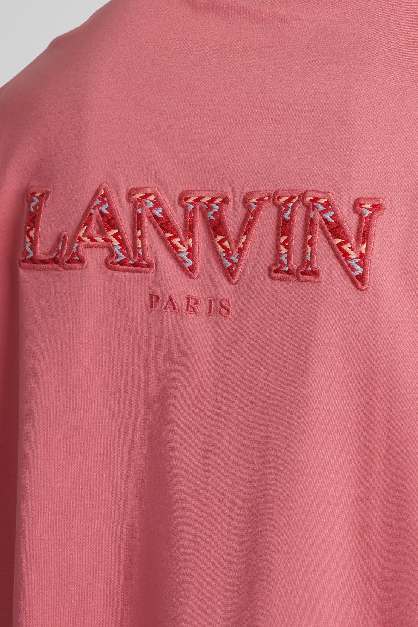 T-shirt In Rose-pink Cotton