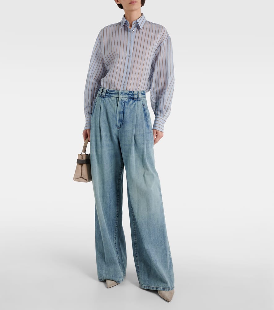 High-rise wide-leg jeans