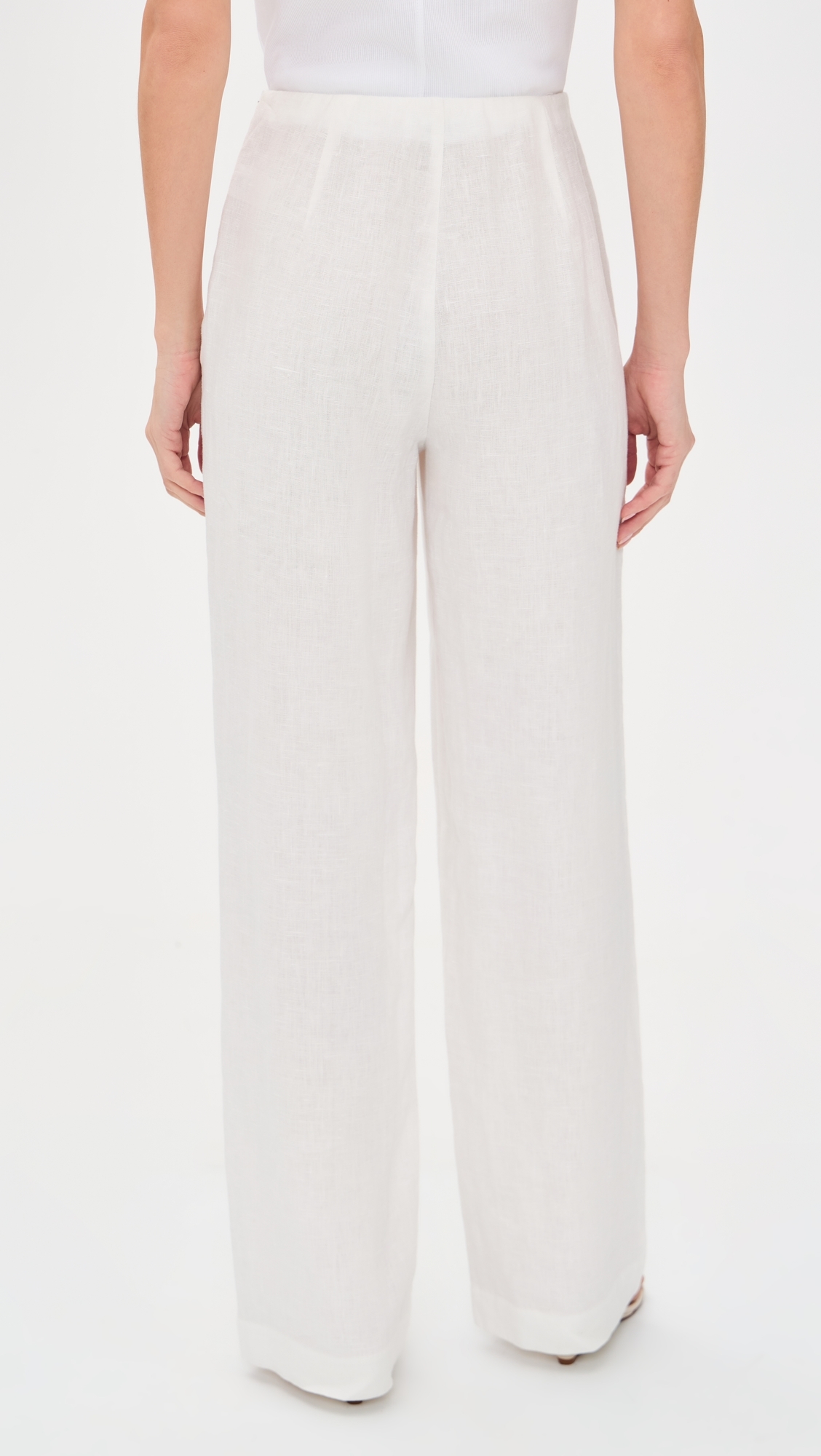 Andrine Linen Pants White
