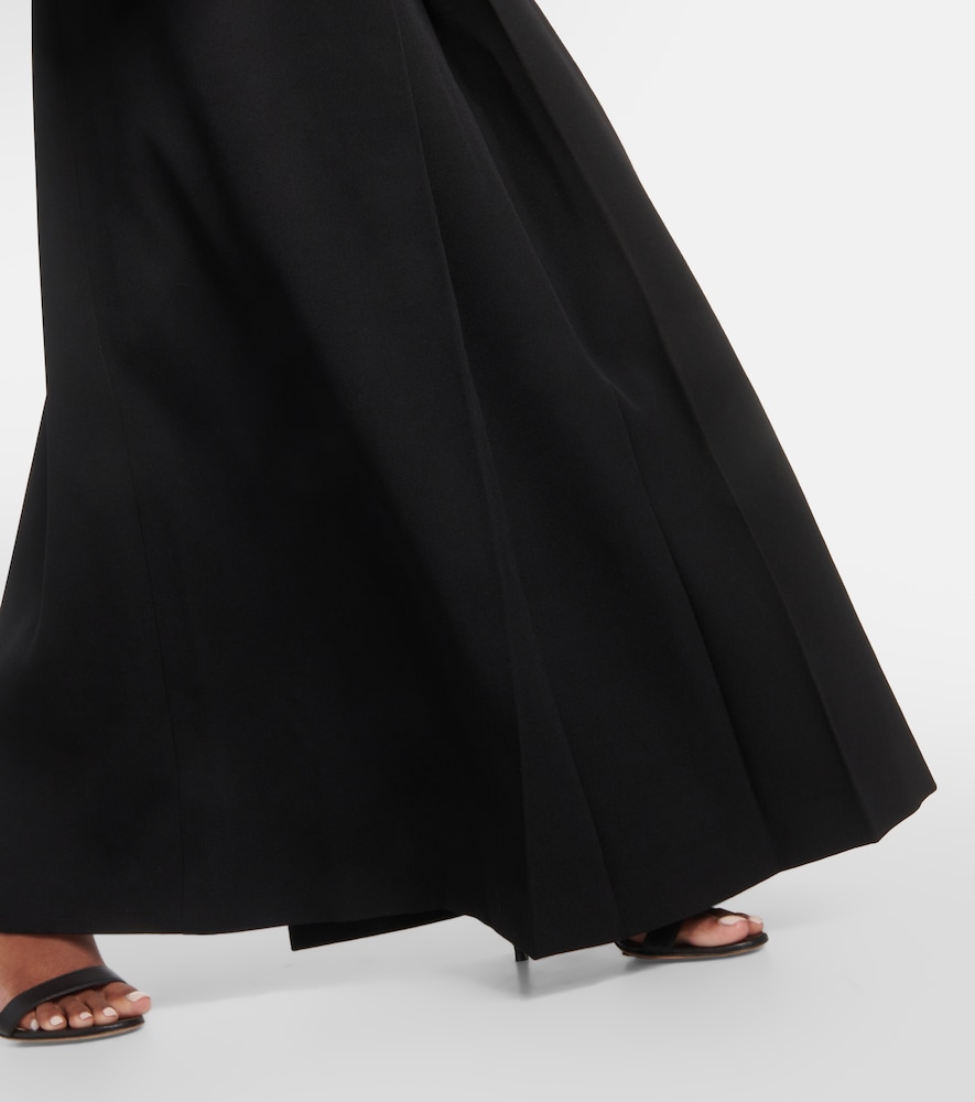 Wool maxi skirt