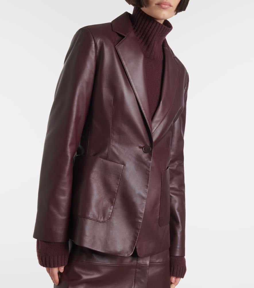 Leather blazer