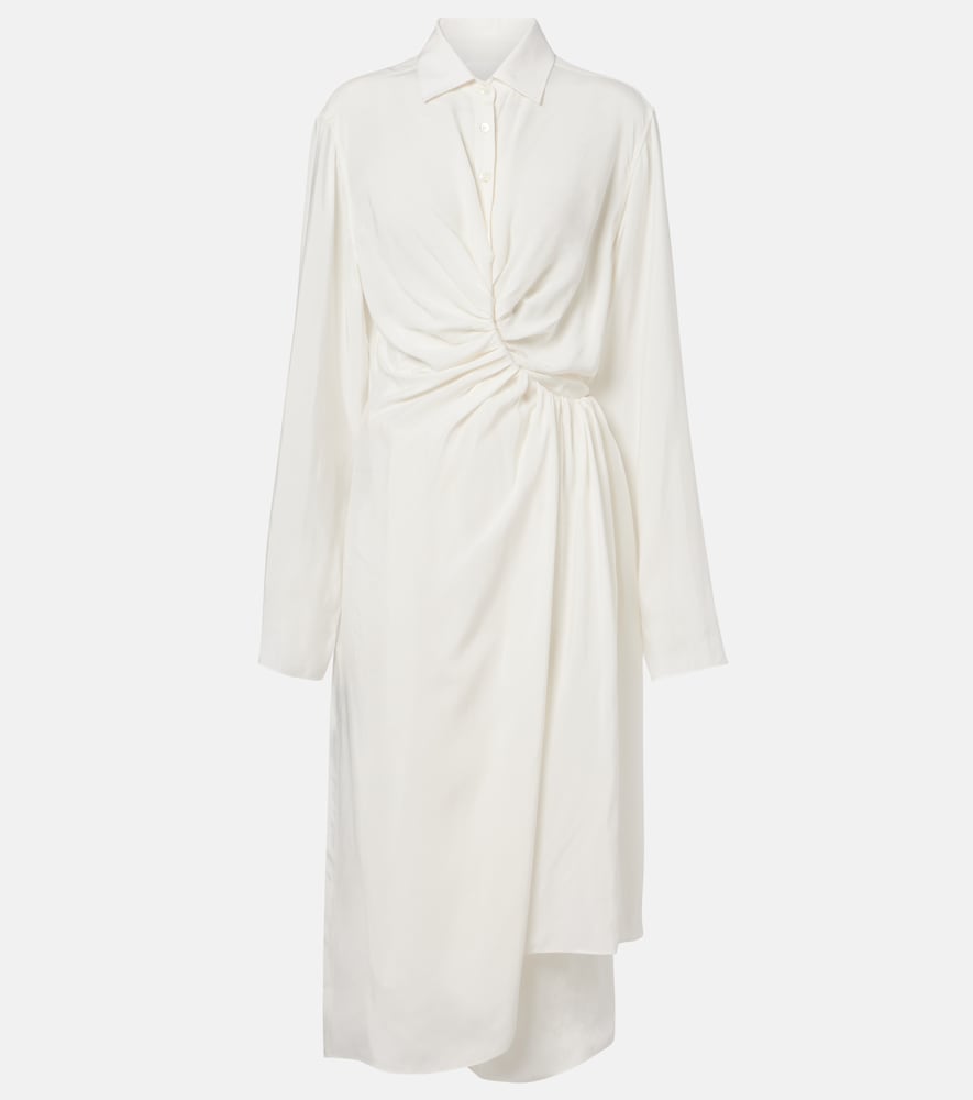 Draped midi dress