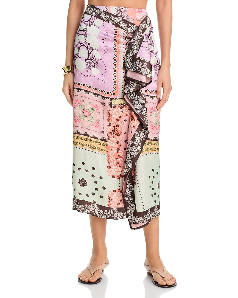 X Agua Bendita Ruffle Wrap Maxi Skirt - Exclusive