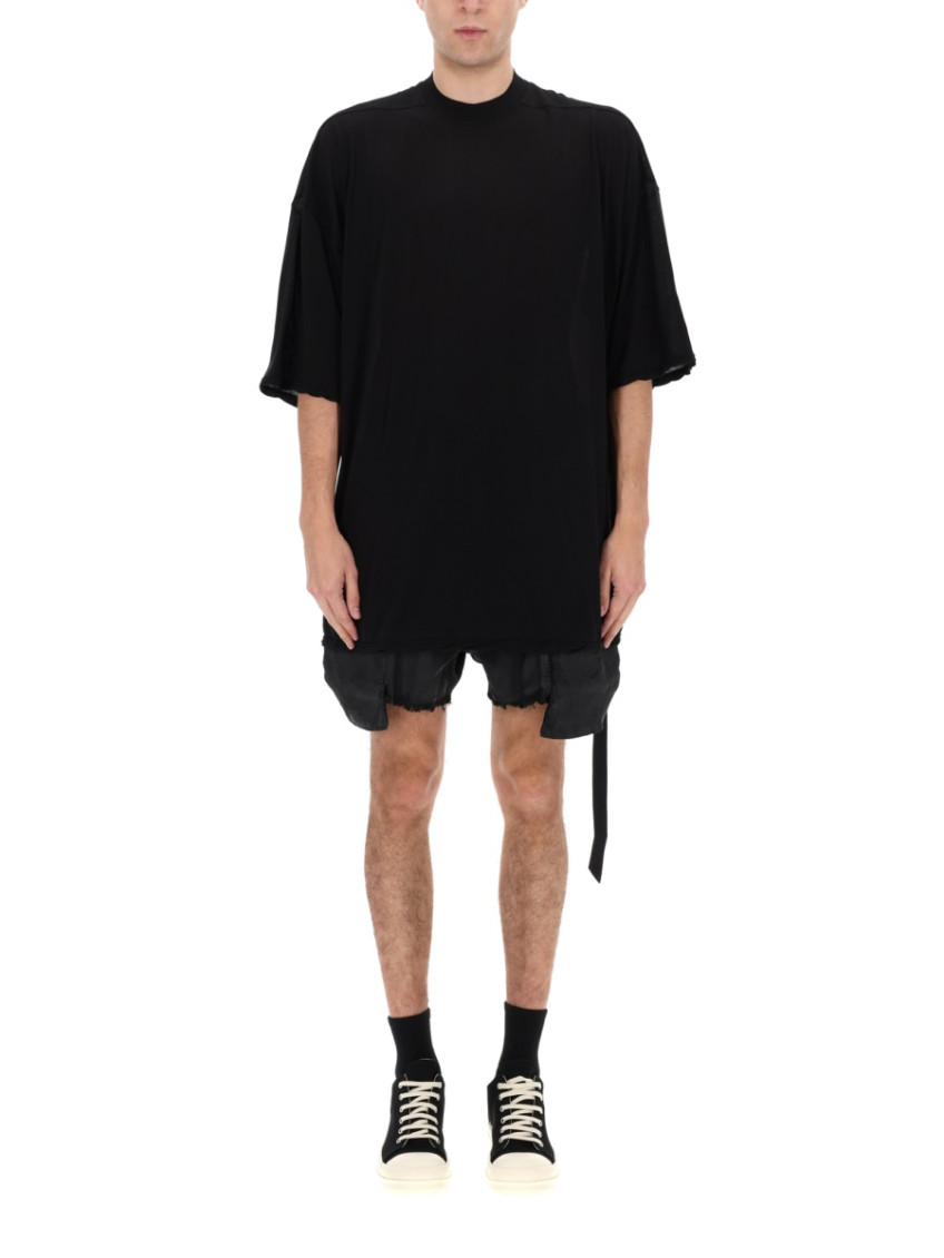 Black Solid Crew Neck T-Shirt