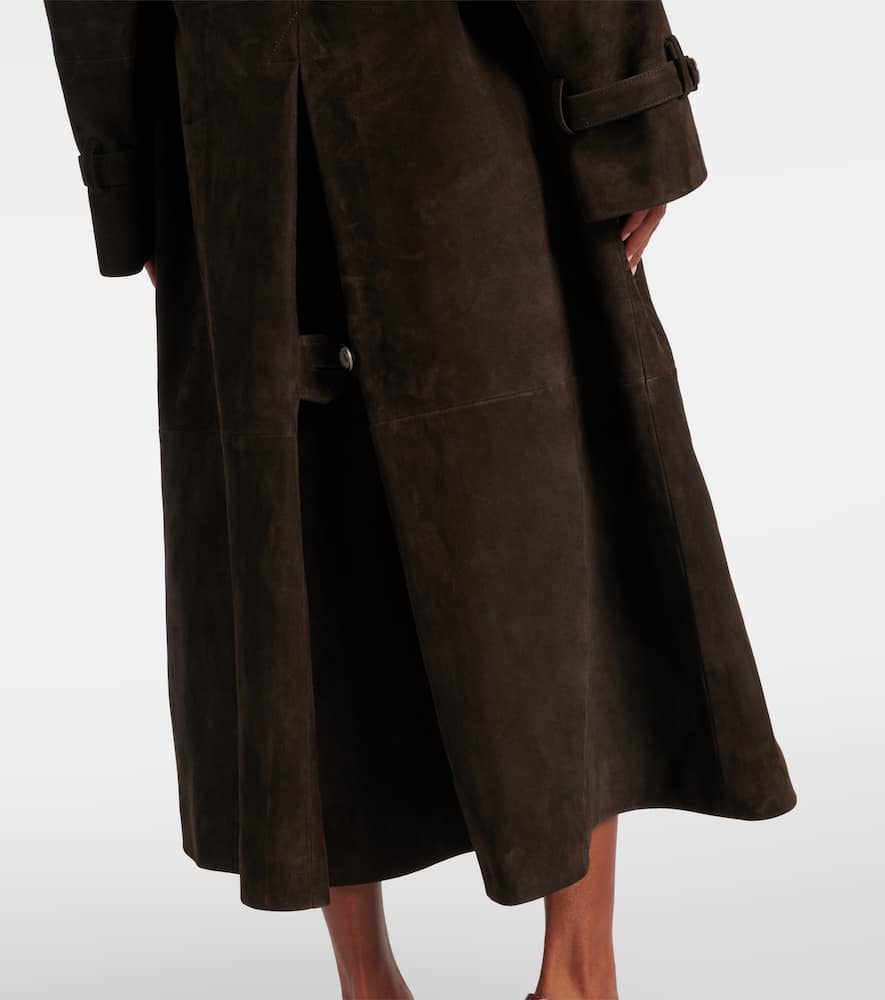 Magda Butrym Double-breasted suede trench coat