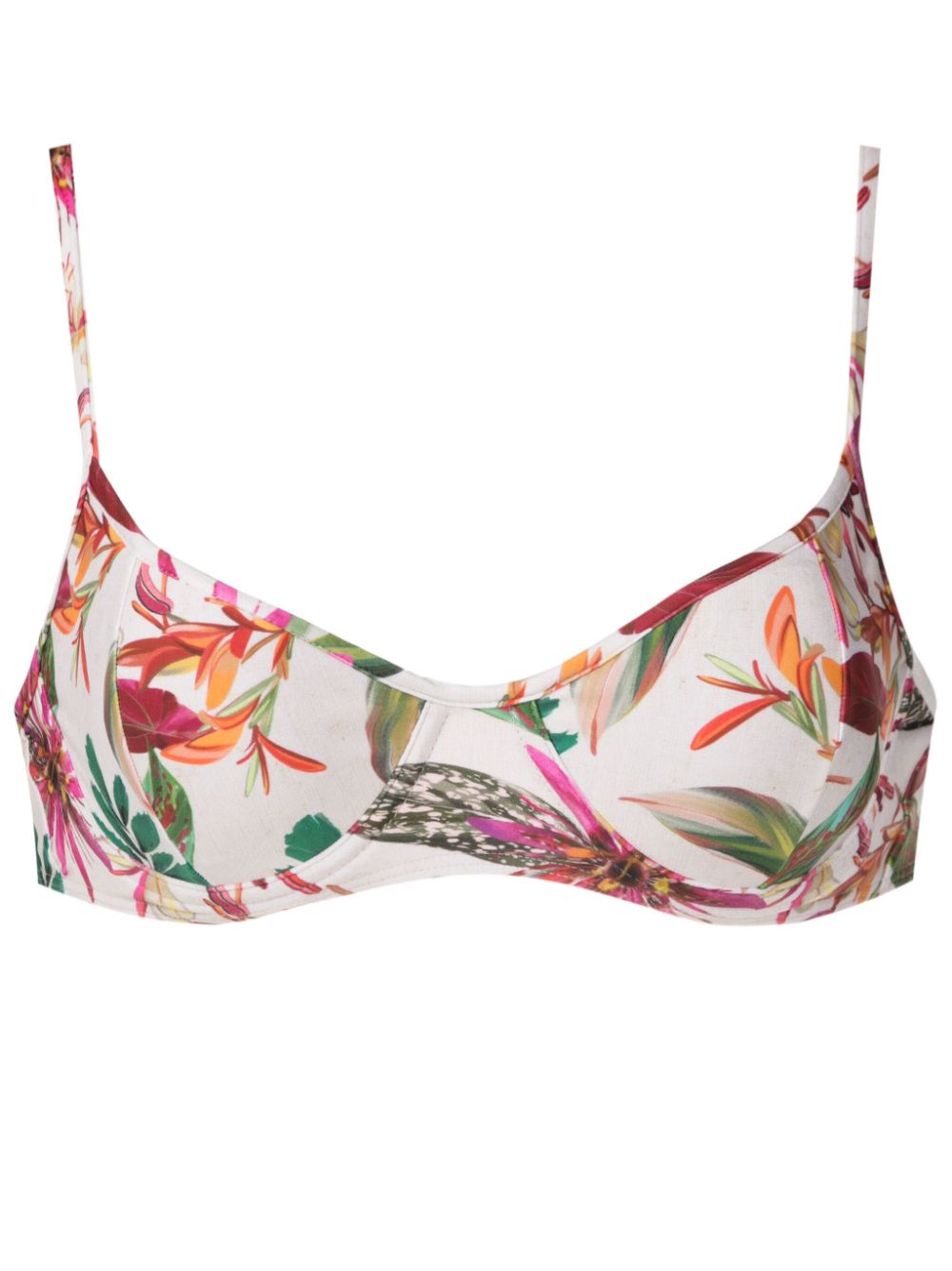 Fiji underwire-cup bikini top - White