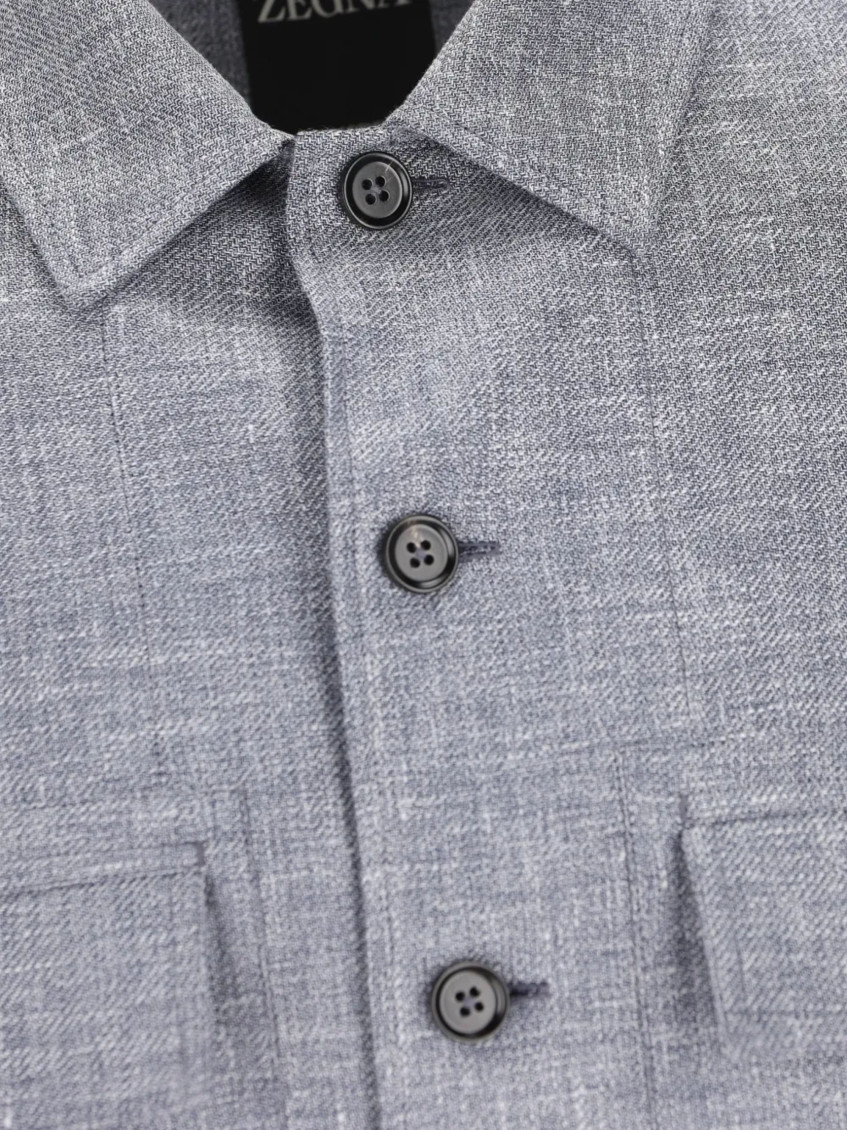 Linen, Wool, And Silk Shirt