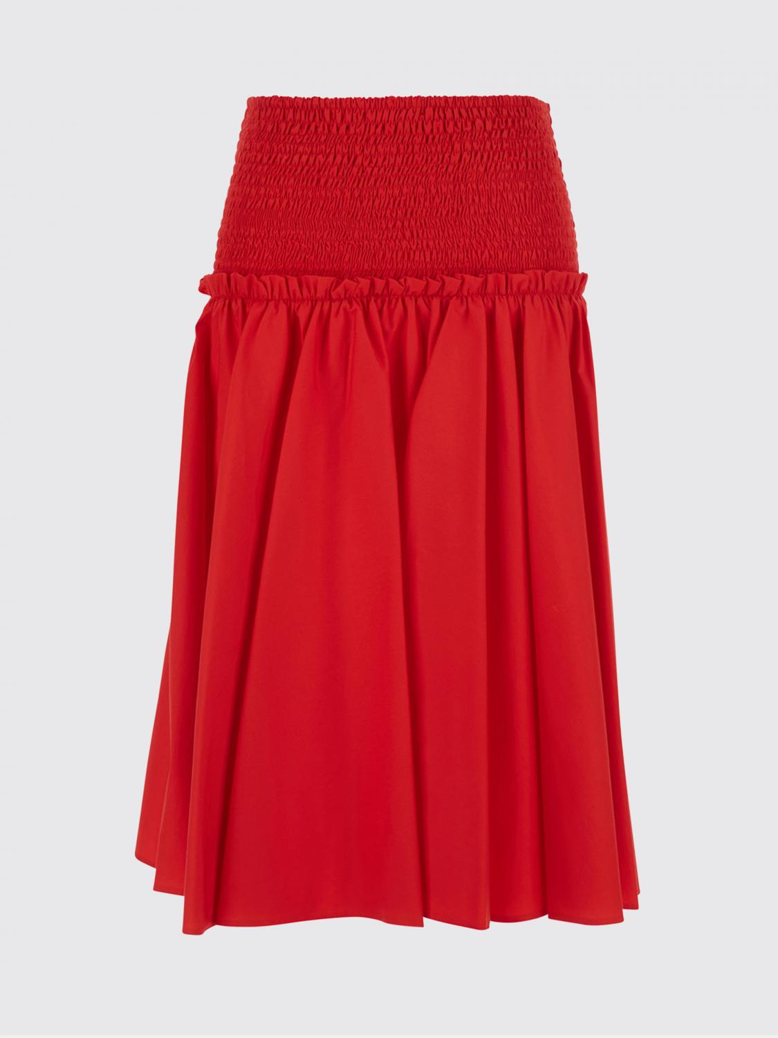 Skirt Woman color Red