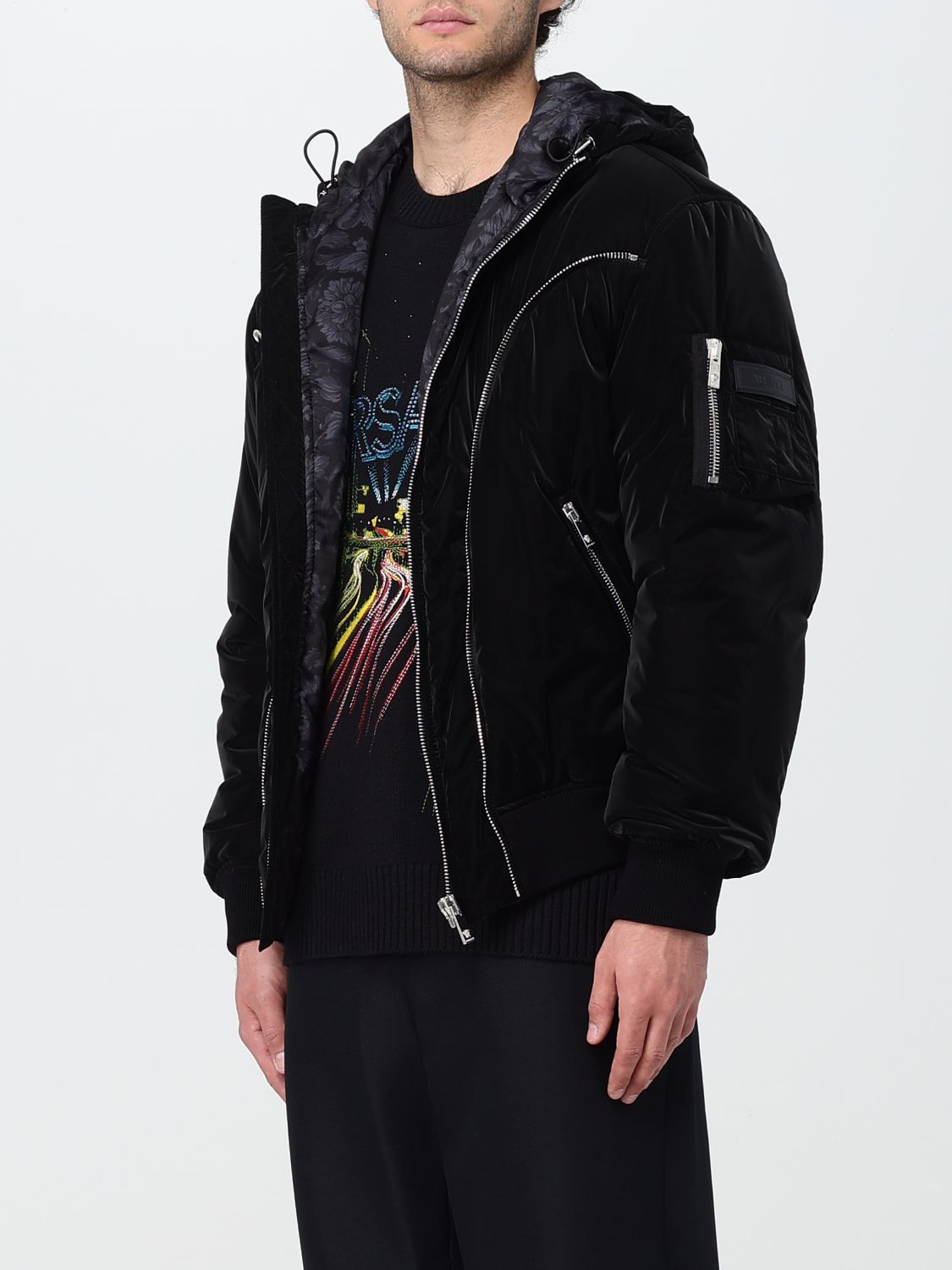 Coat Men color Black