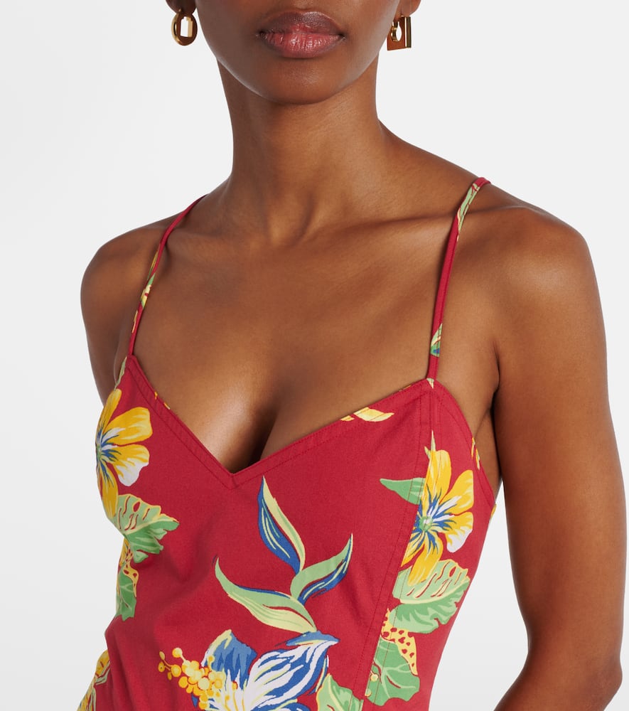 Polo Ralph Lauren Floral cotton midi dress